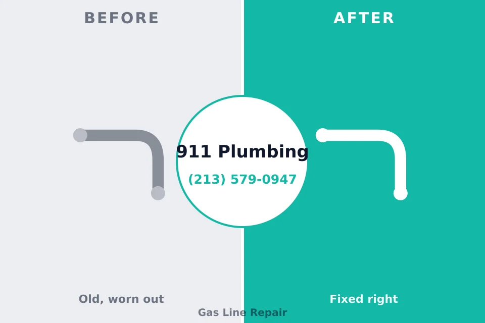 Before and after: plumbing repair Peletier, NC